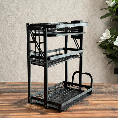 3-Tier Multifunctional Kitchen Dish Drying Rack