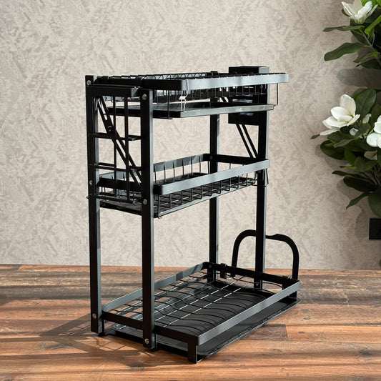 3-Tier Multifunctional Kitchen Dish Drying Rack