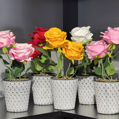 Luxury Potted Artificial Roses