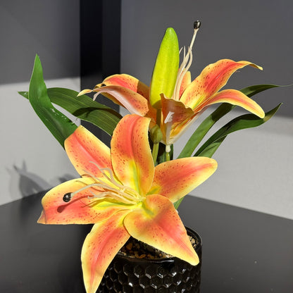LILY - Potted Artificial Roses