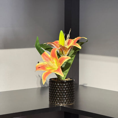 LILY - Potted Artificial Roses
