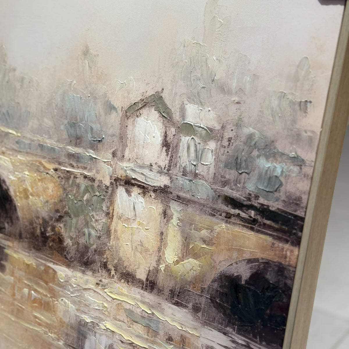 Golden River Stone Bridge Wall Art