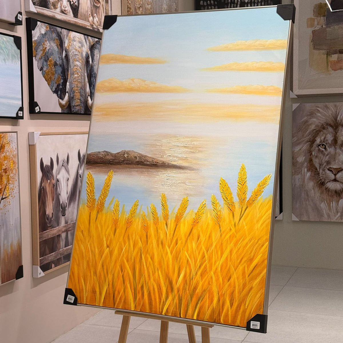 لوحة فنية قماشية مؤطرة من Golden Harvest - 150x100