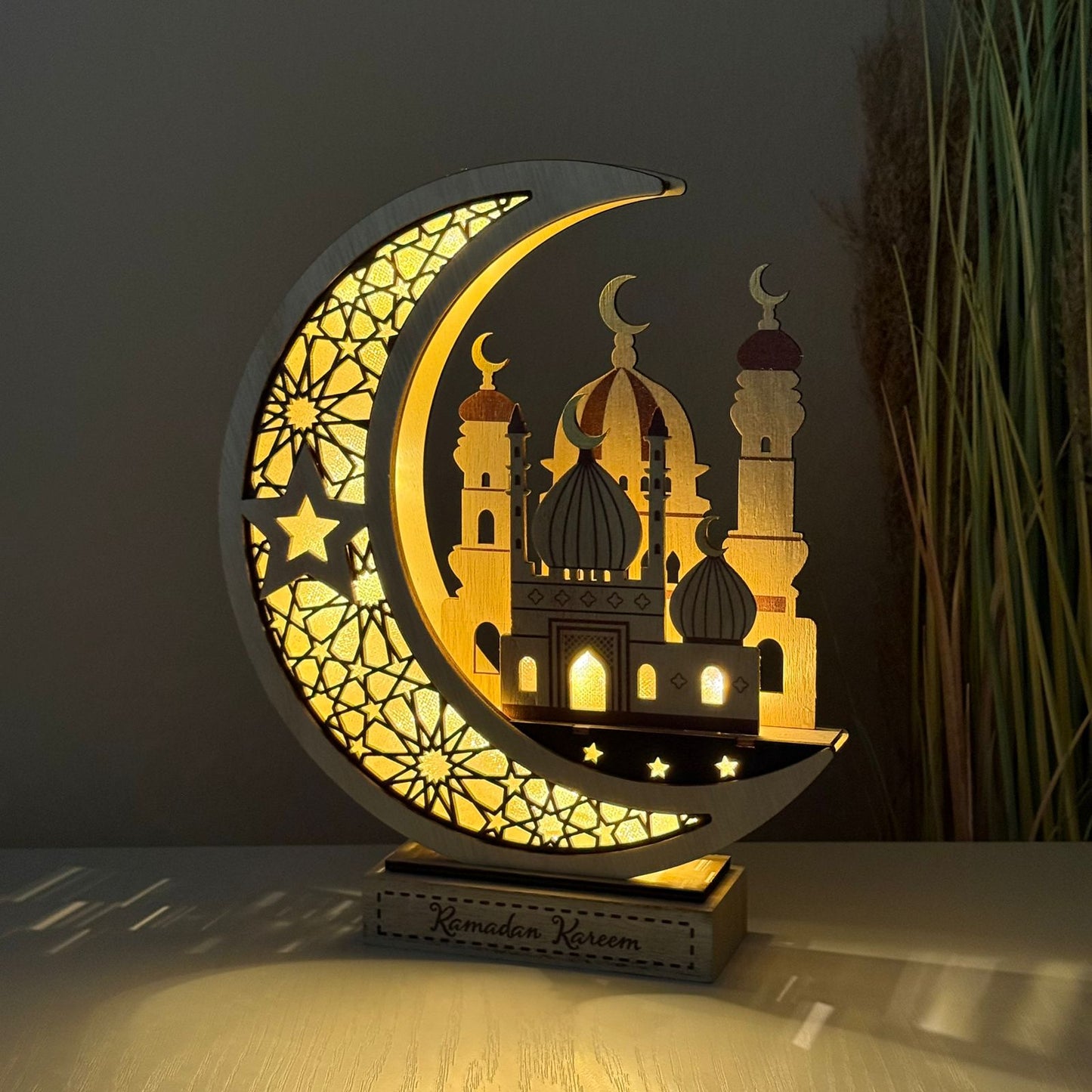 Crescent Moon and Mosque Decorative Light