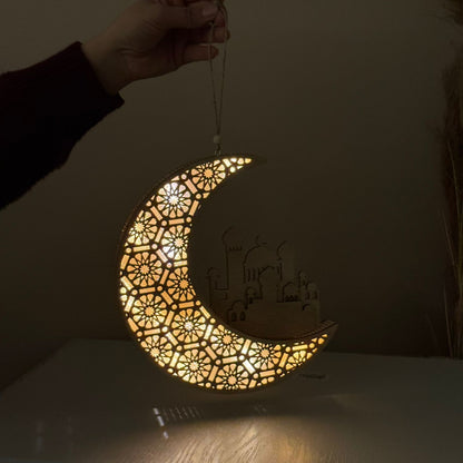  دیکۆراتی ڕووناکی هەڵواسین - هیلال و مزگەوت 