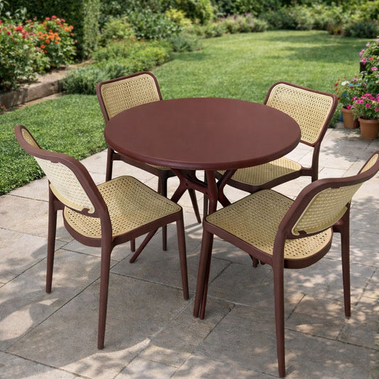 Sam Plastic Table & Mary Chair Outdoor Furniture Set