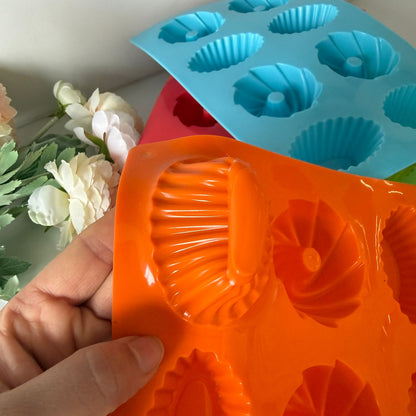 Colorful Silicone Mini Cake & Chocolate Molds (Multi-Shapes)