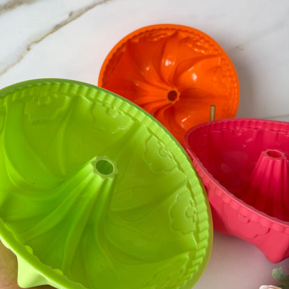 Silicone Baking Mold – Round Fluted Cake & Dessert Mold