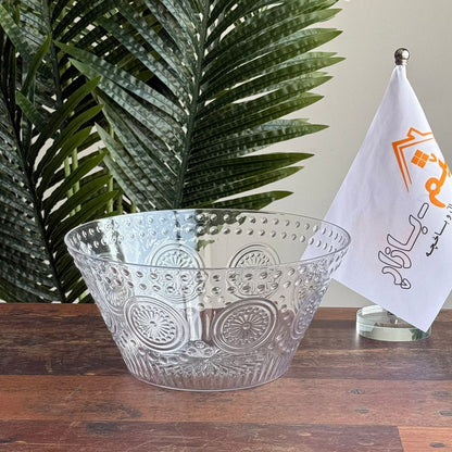 Clear Modern Serving & Storage Bowl