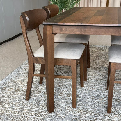 ADRIAN Old Style Table & IYAN Modern Chair Luxury Dining Set