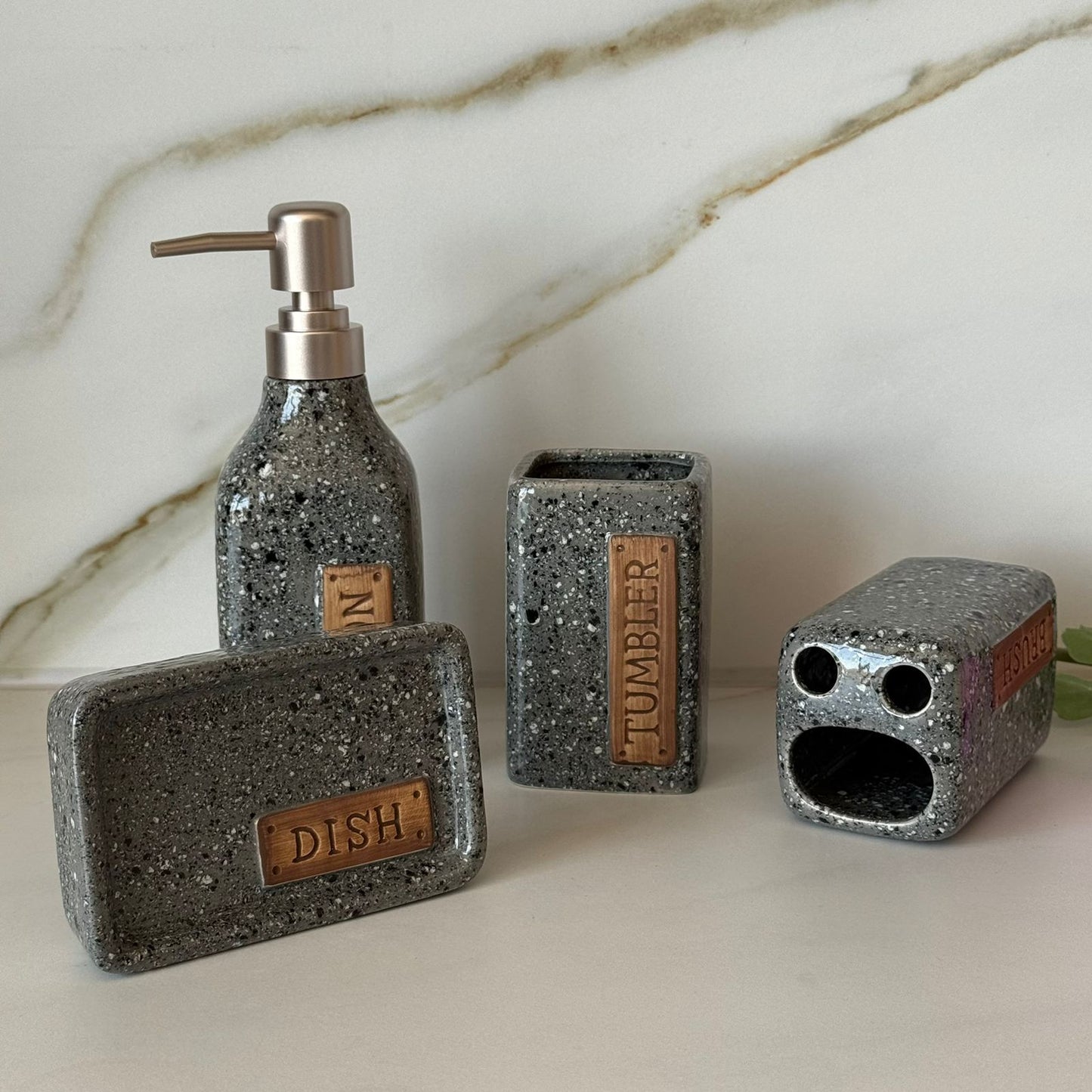 Luxury Bathroom Accessories Set – 4PCS