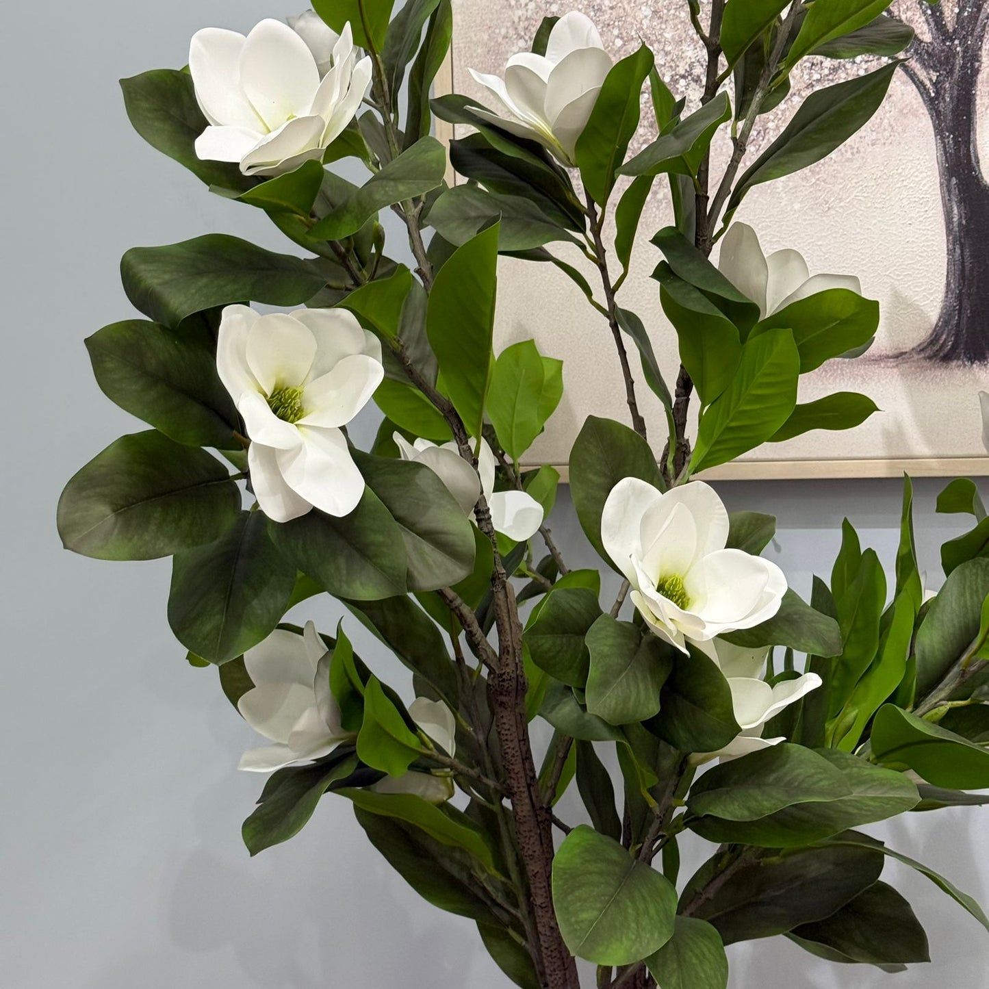 Magnolia Flower Tree – Artificial Plant - White & Pink