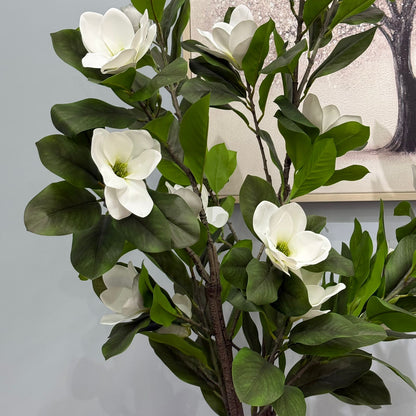 Magnolia Flower Tree – Artificial Plant - White & Pink