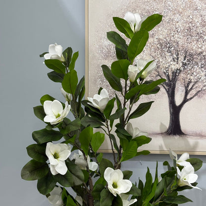 Magnolia Flower Tree – Artificial Plant - White & Pink