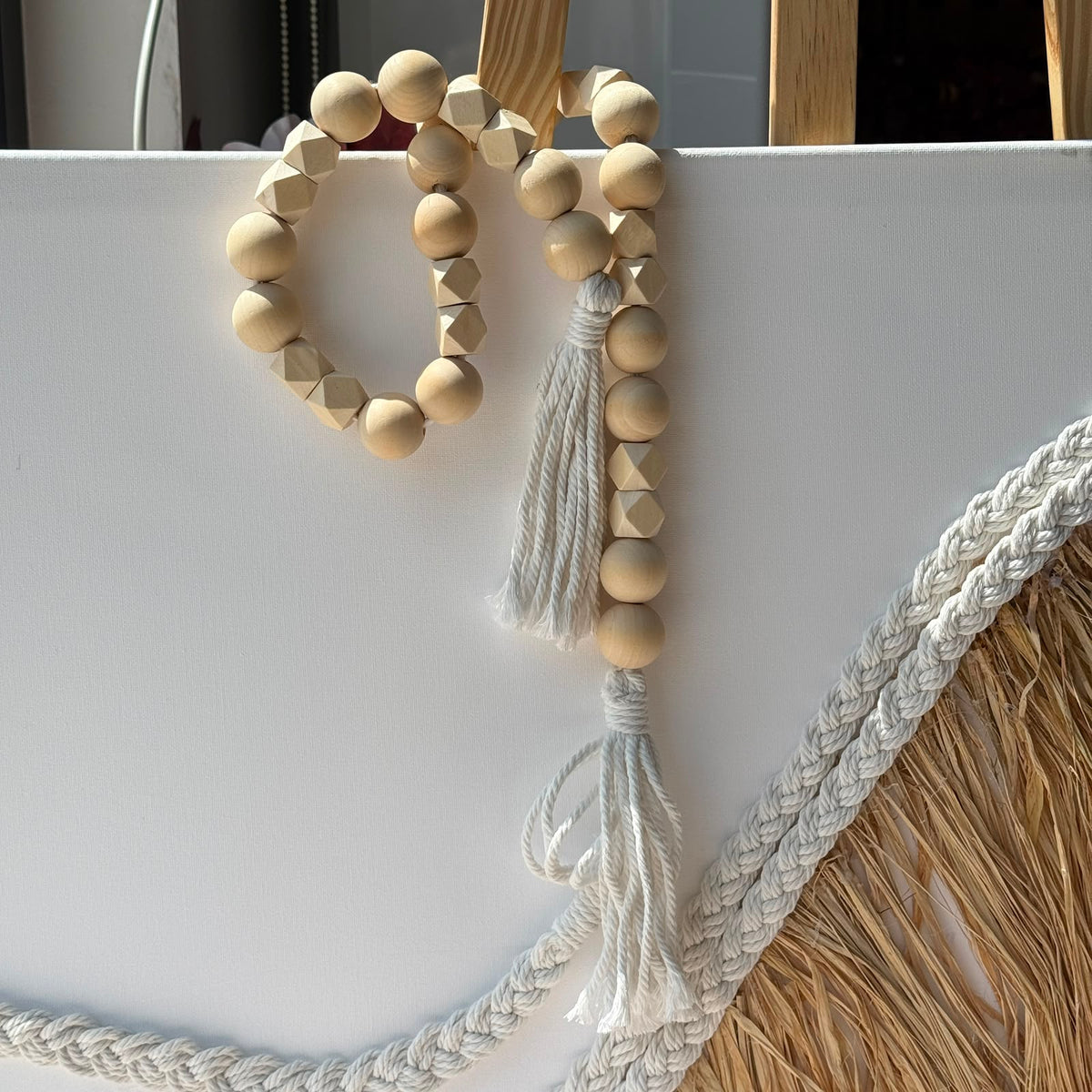 Handcrafted Natural Wood Bead Garland Collection