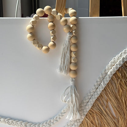 Handcrafted Natural Wood Bead Garland Collection