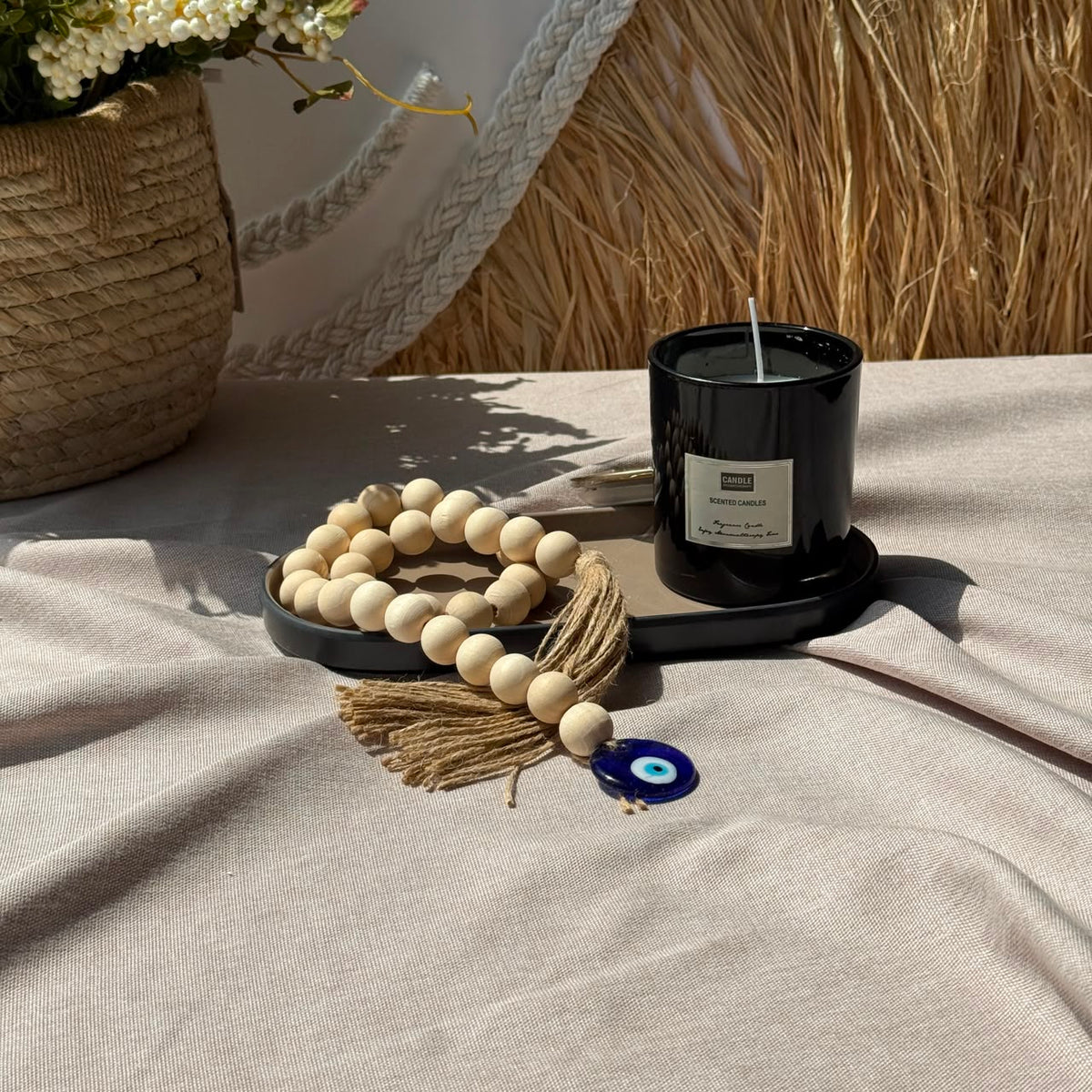 Handcrafted Natural Wood Bead Garland Collection