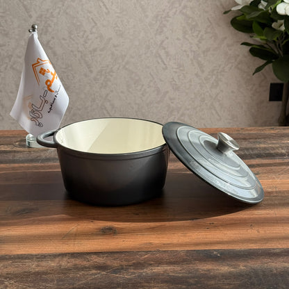 Enamel Cast Iron Dutch Oven Pot with Self-Basting Lid