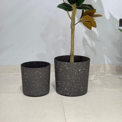Modern Circle Geometric Terrazzo-Effect Planters