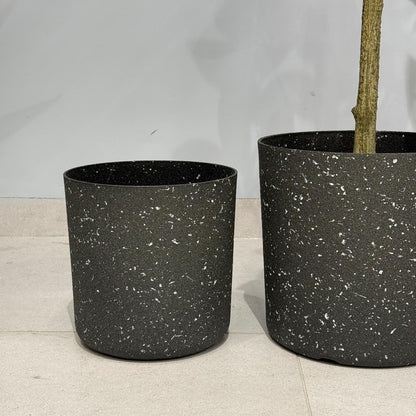 Modern Circle Geometric Terrazzo-Effect Planters