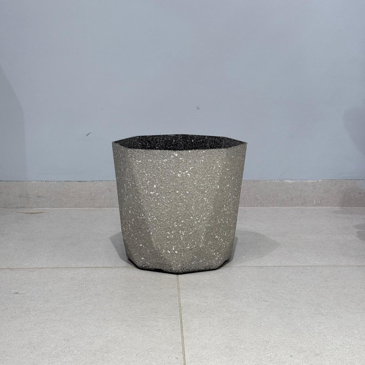 Modern Geometric Terrazzo-Effect Planters