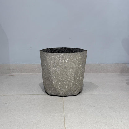 Modern Geometric Terrazzo-Effect Planters