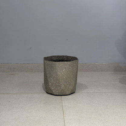 Modern Geometric Terrazzo-Effect Planters