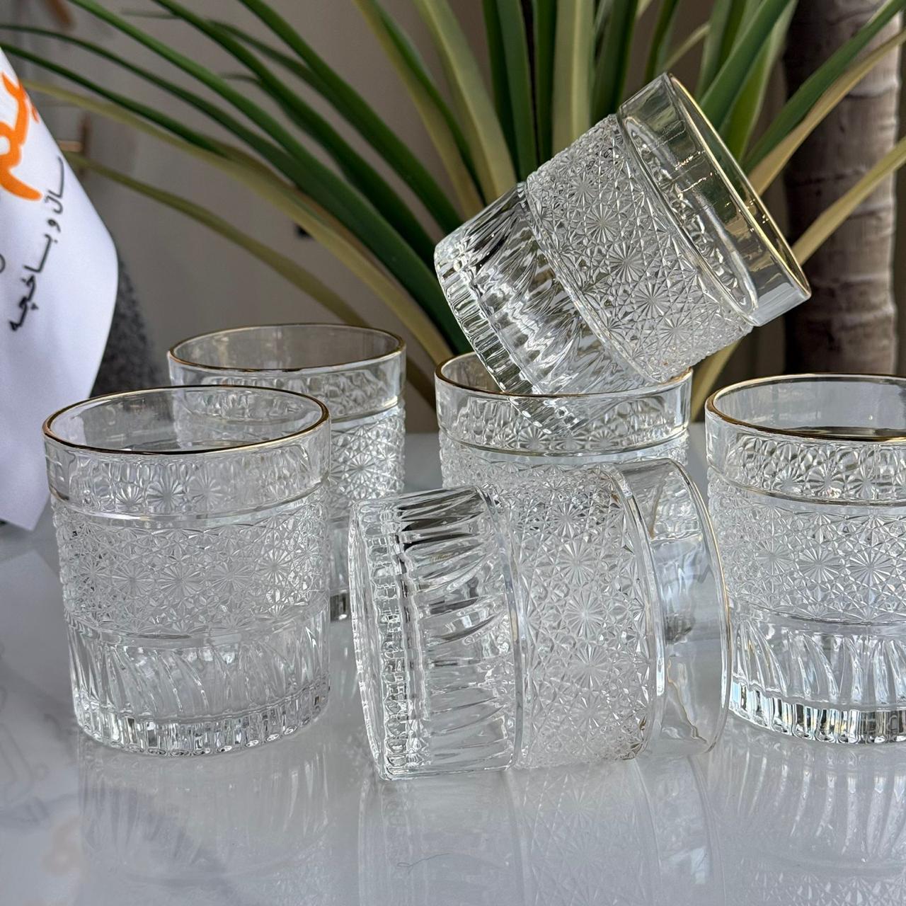 Modern Elegant Clear Glassware Set