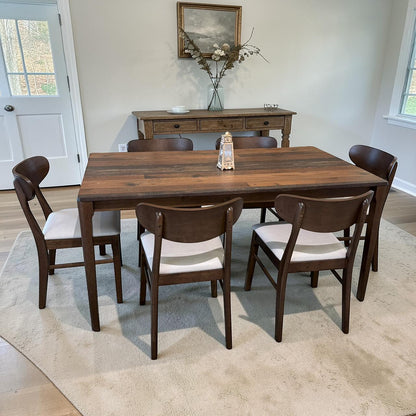 ADRIAN Old Style Table & IYAN Modern Chair Luxury Dining Set