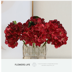 Vintage Charred French Hydrangea - False Flowers