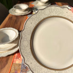 20PCS Ceramic Wavy Gold Dining Tableware Set