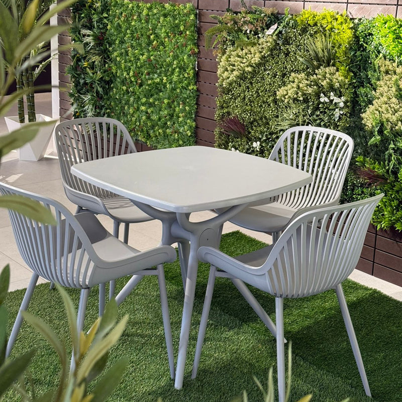 Daniela Chair & Durable Square Table Outdoor Furniture Set