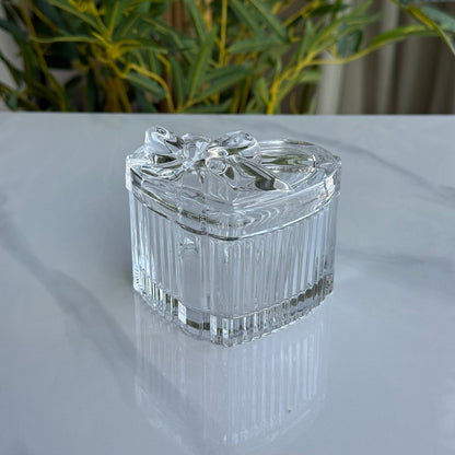 Luxury Glass Table Accessory Box with Lid