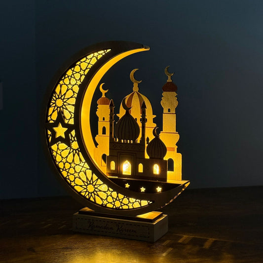Crescent Moon and Mosque Decorative Light