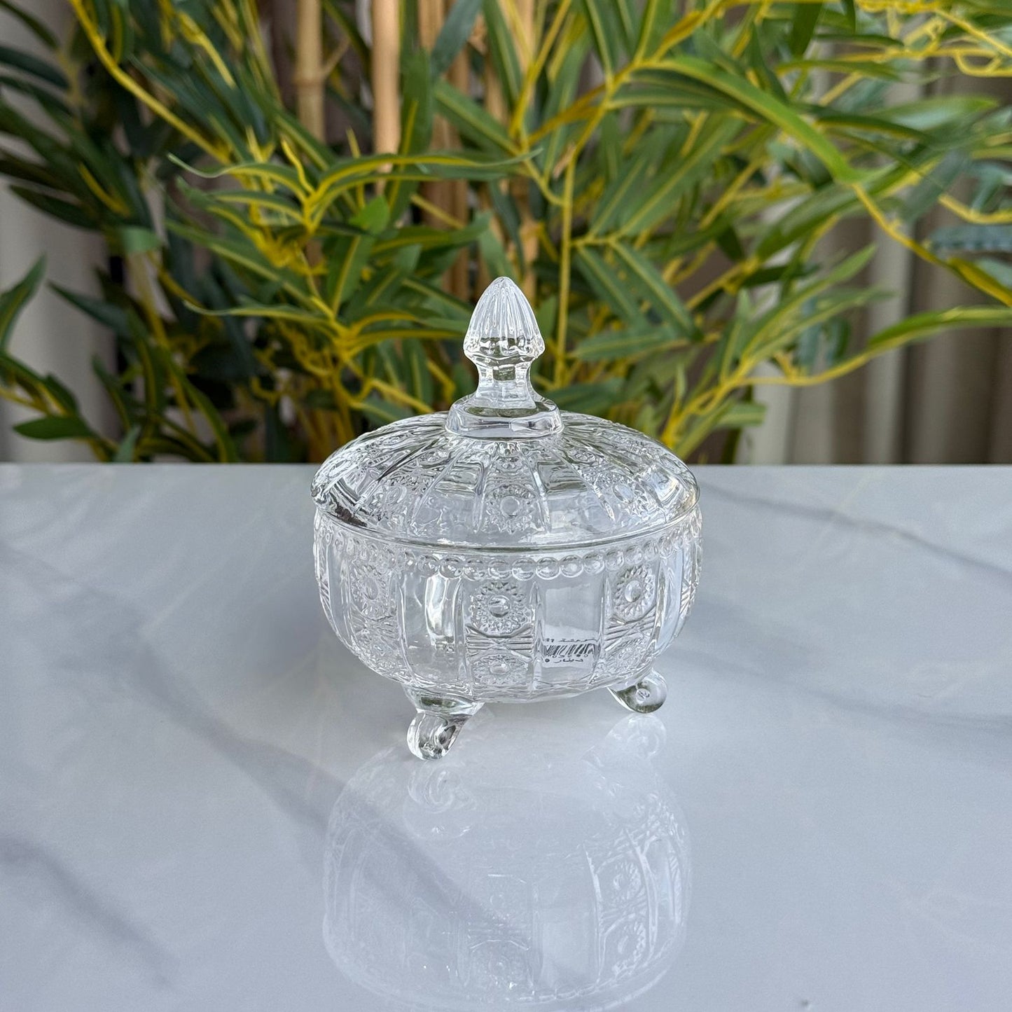 Decorative Crystal Glass Jar