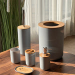 6 PCS Modern Round Bathroom Accessories Set