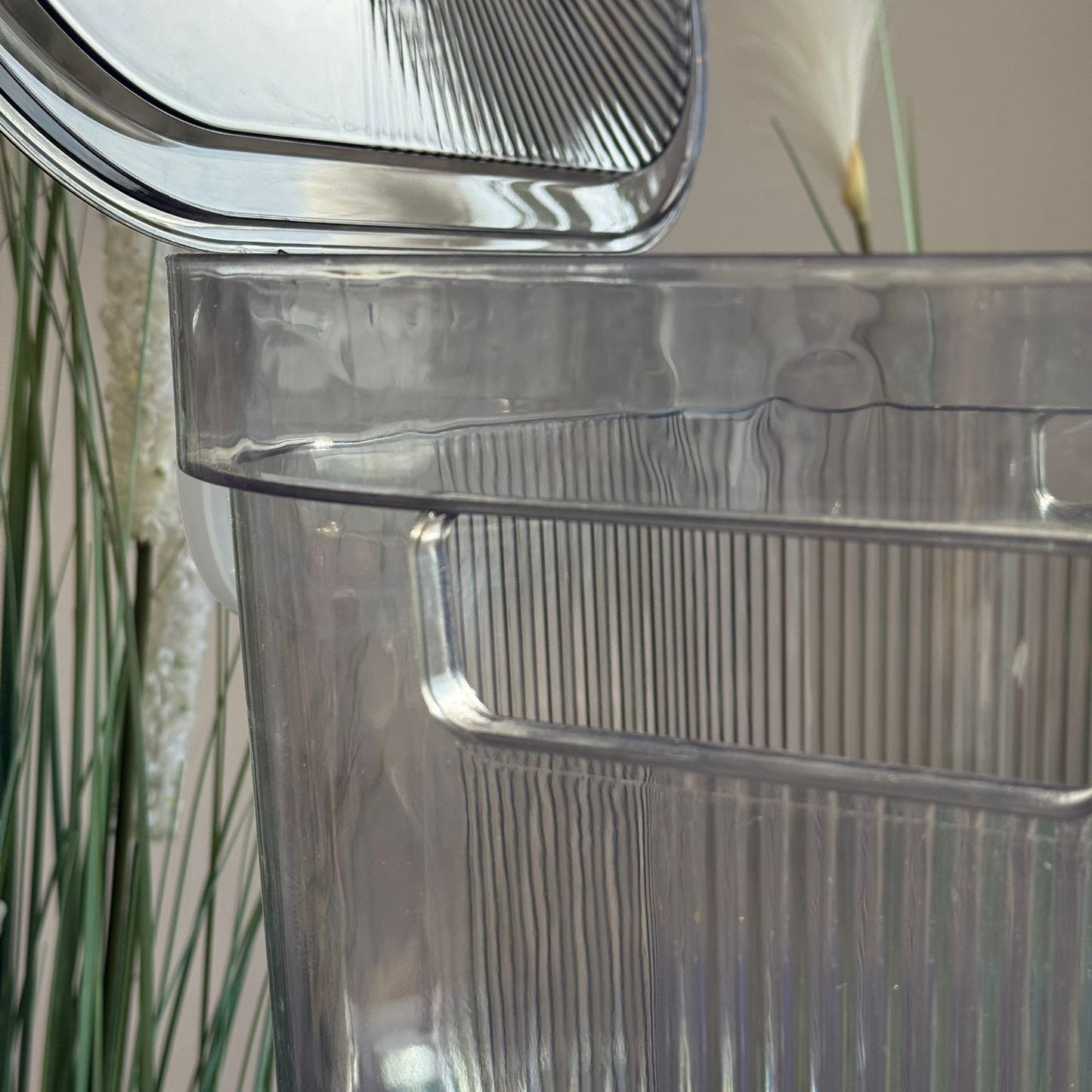 2-Sized Modern Transparent Plastic Storage Container