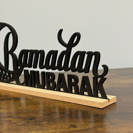 Ramadan Mubarak Crescent Moon Decoration