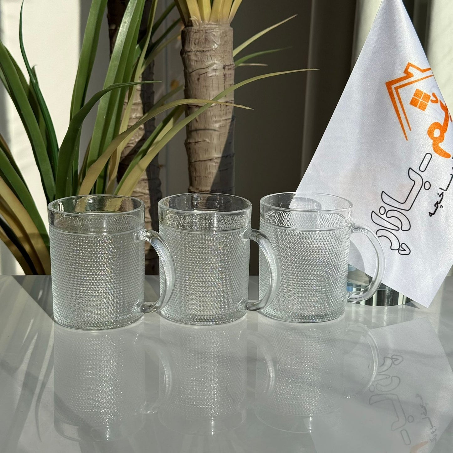 کوپی چای شووشەی ڕەسەن و شیک - سێتی ٣