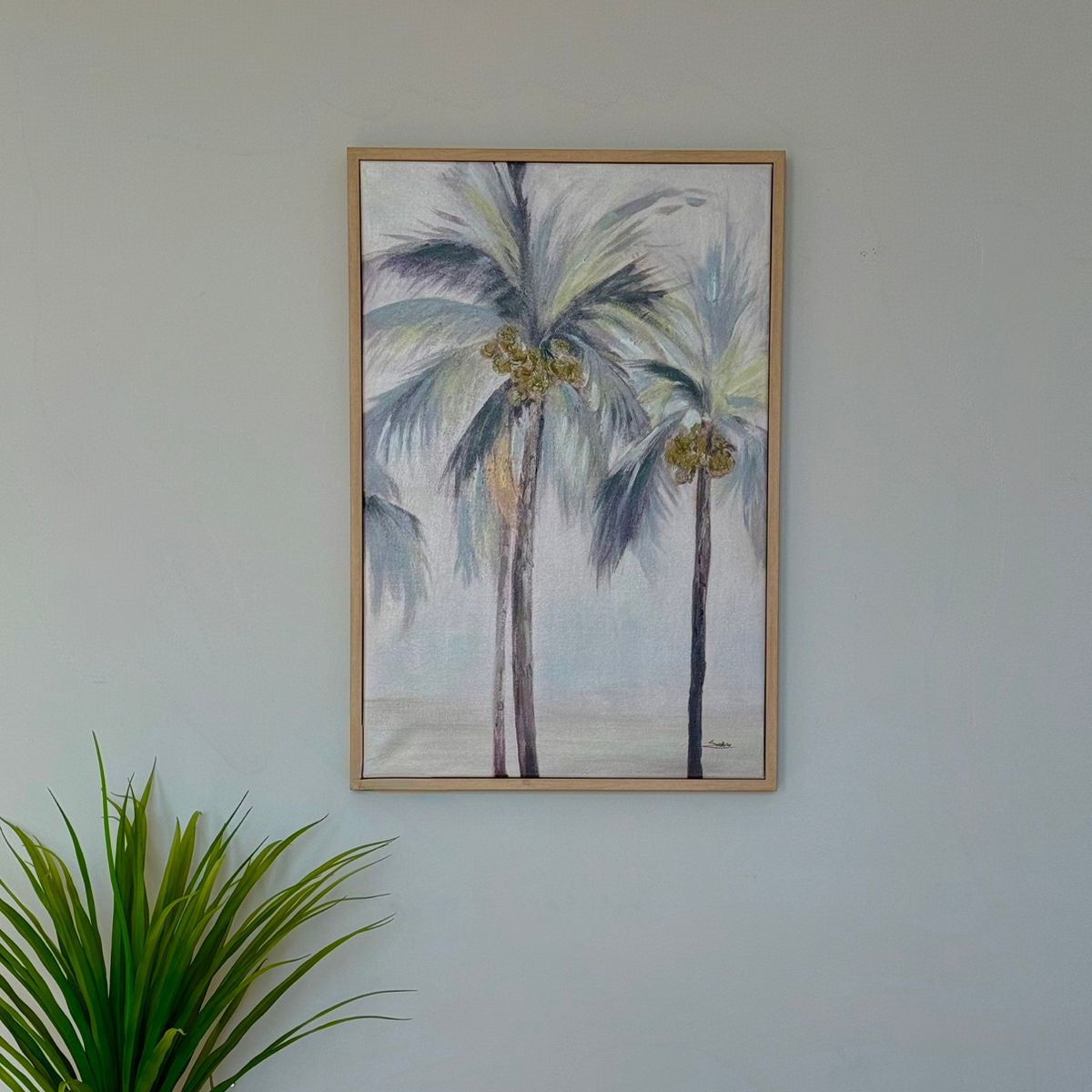 لوحة فنية مرسومة يدويا قياس 60x90 سم
