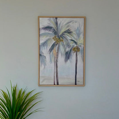 لوحة فنية مرسومة يدويا قياس 60x90 سم
