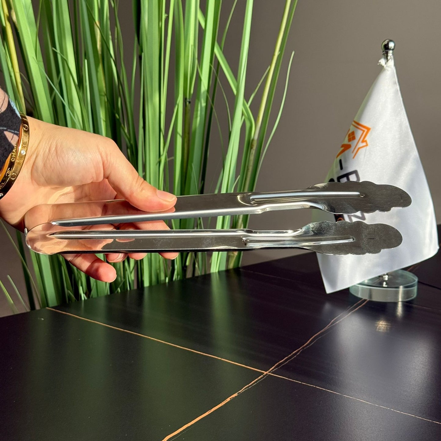 ملقط مطبخ ستانلس ستيل