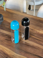 Travel Water Bottle with Daily Pill Organizer