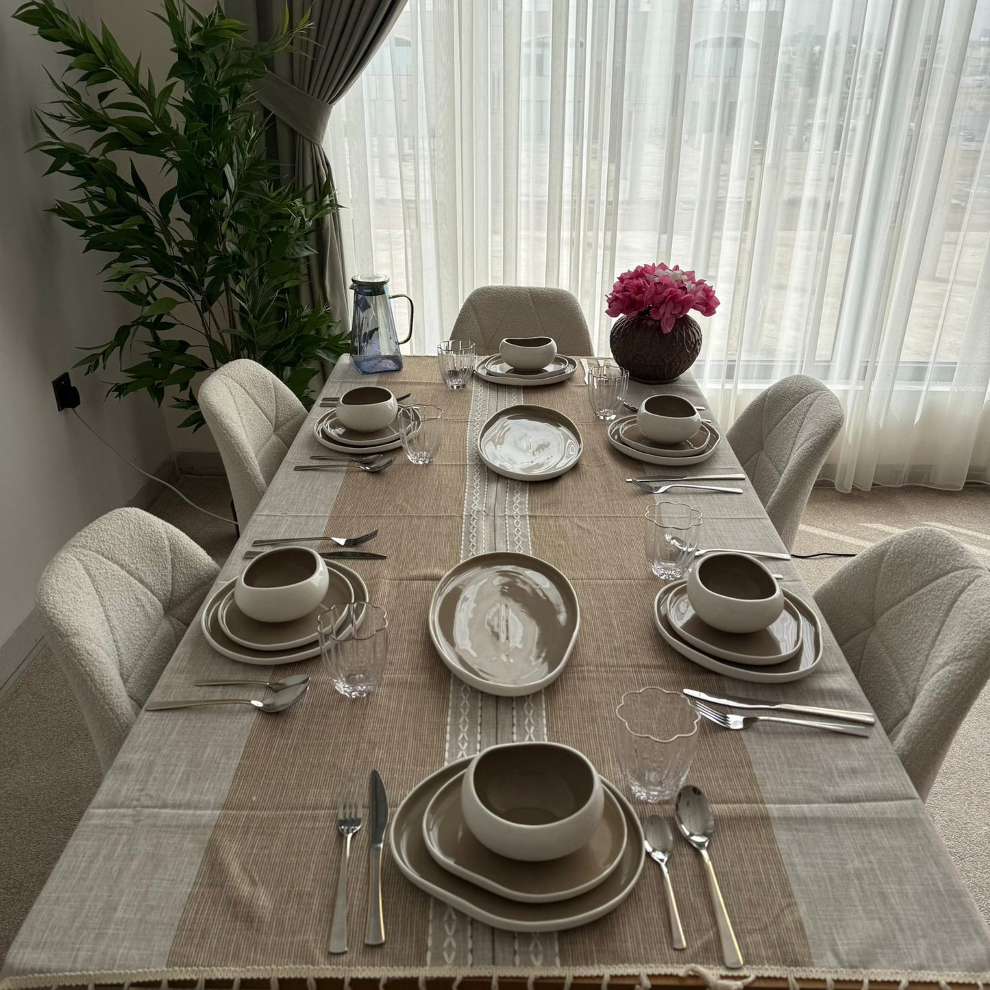 Modern Luxury Two-Tone Ceramic Dinnerware Set