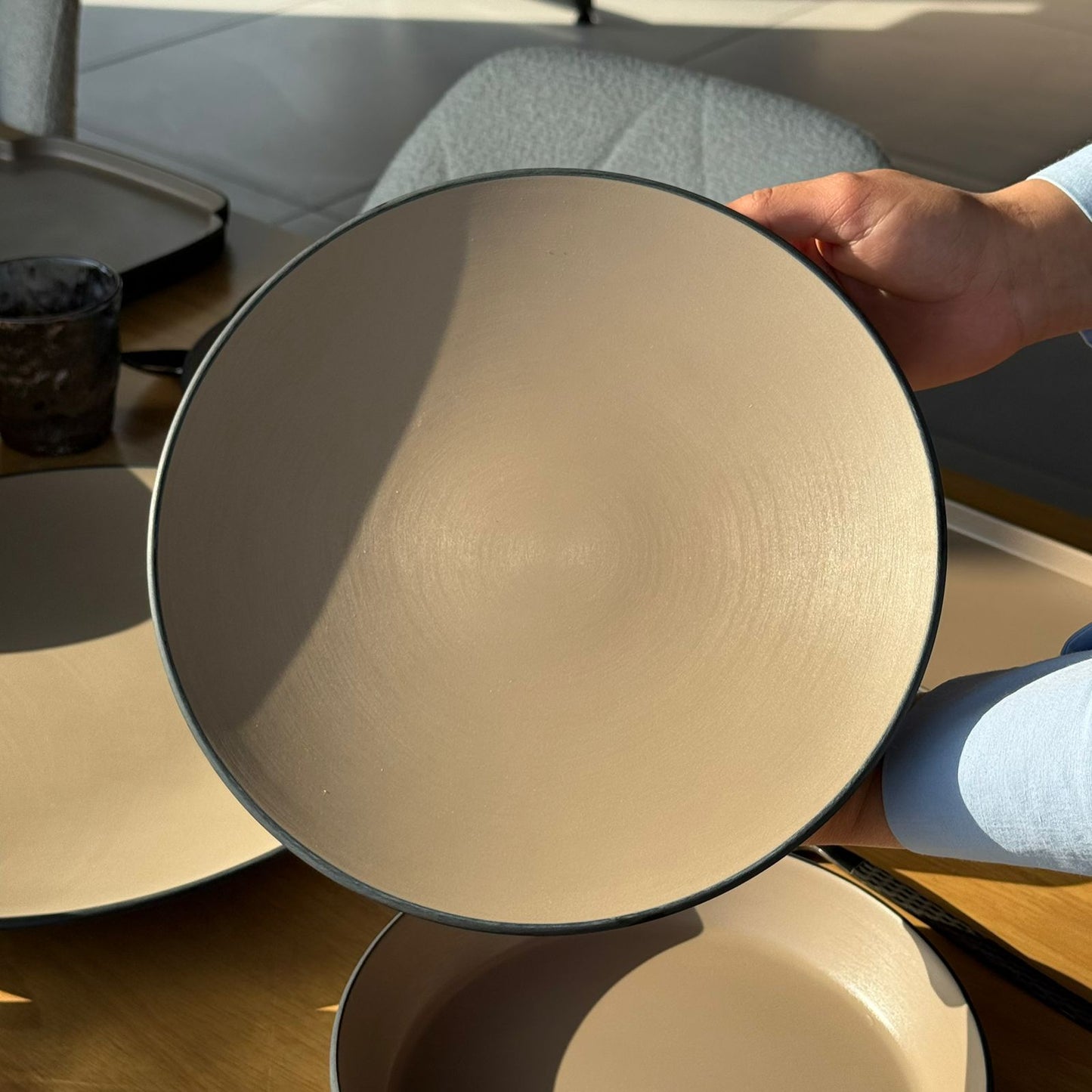 Modern Minimalist Melamine Dinnerware Plate Set