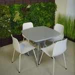 Modern Chair & Durable Square Table Outdoor Furniture Set