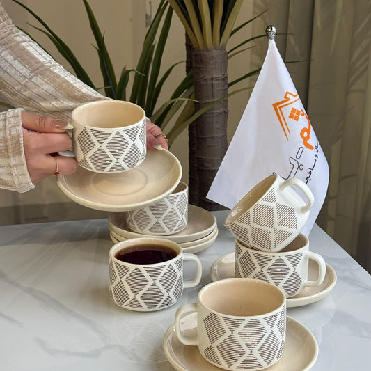 Modern Luxury Coffee Cups & Saucers Set