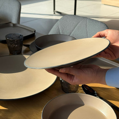 Modern Minimalist Melamine Dinnerware Plate Set