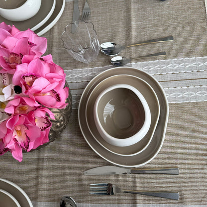 Modern Luxury Two-Tone Ceramic Dinnerware Set