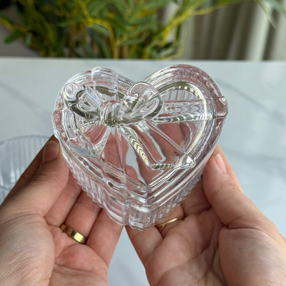 Luxury Glass Table Accessory Box with Lid